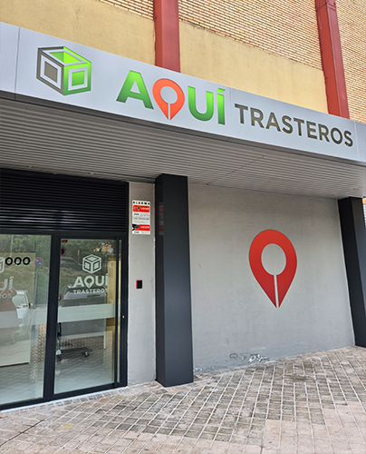Interior del centro de trasteros en Móstoles